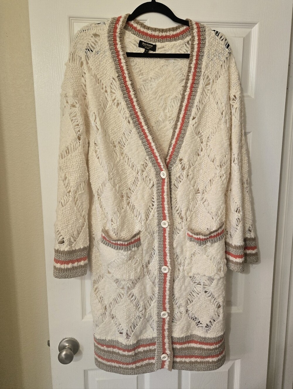 Juicy Couture Black Label Longline Cardigan, M
